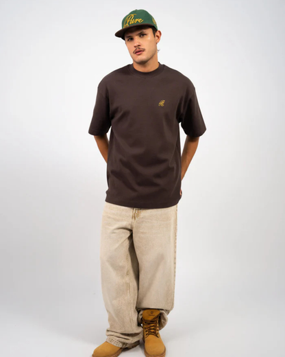 BROWN LOGO T-SHIRT