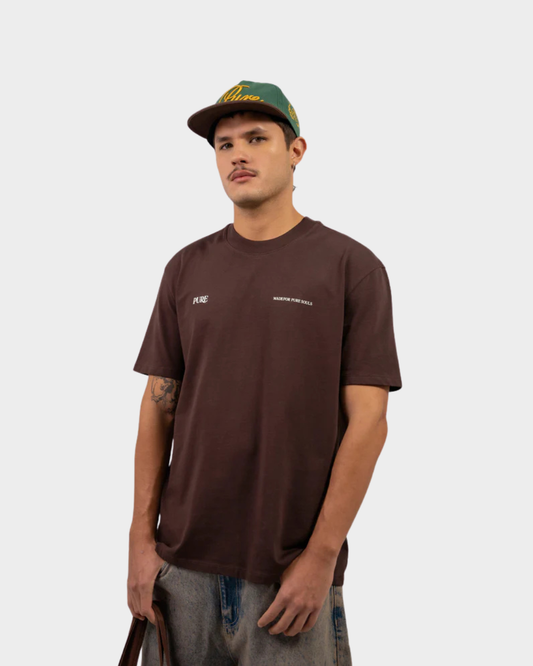 PURE BROWN REGULAR T-SHIRT