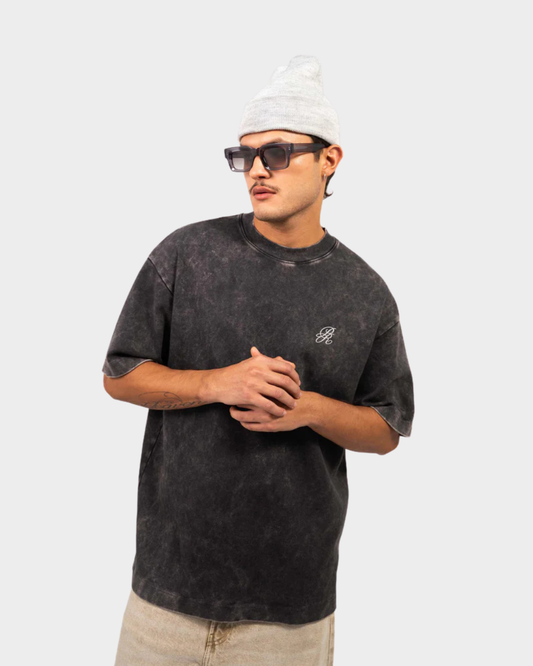 WASHED BLACK LOGO T-SHIRT