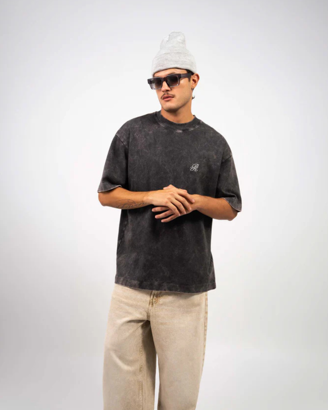 WASHED BLACK LOGO T-SHIRT