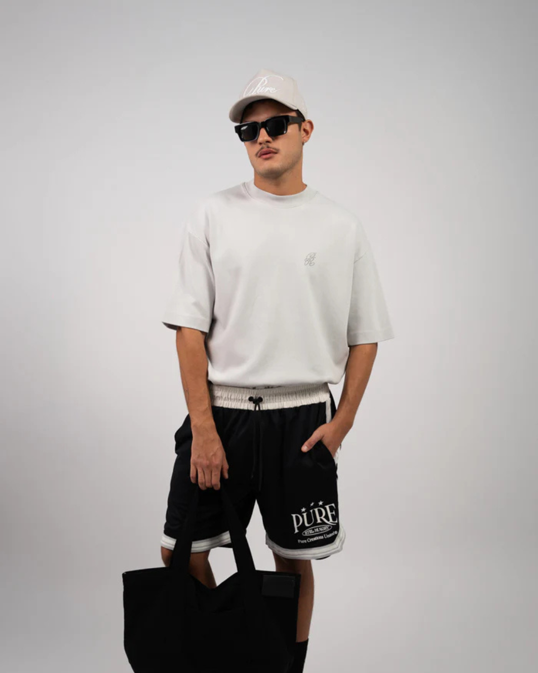 GRAY LOGO T-SHIRT