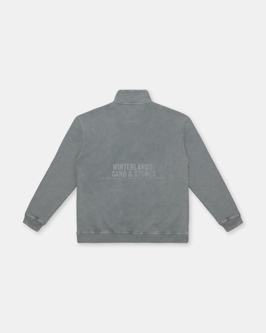 COLD GRAY ZIPPER SWEATER