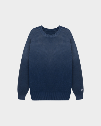 DOPAMINE BLUE KNIT CREWNECK
