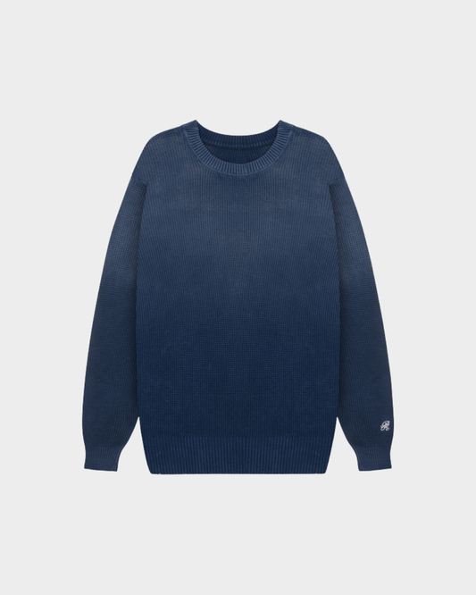 DOPAMINE BLUE KNIT CREWNECK