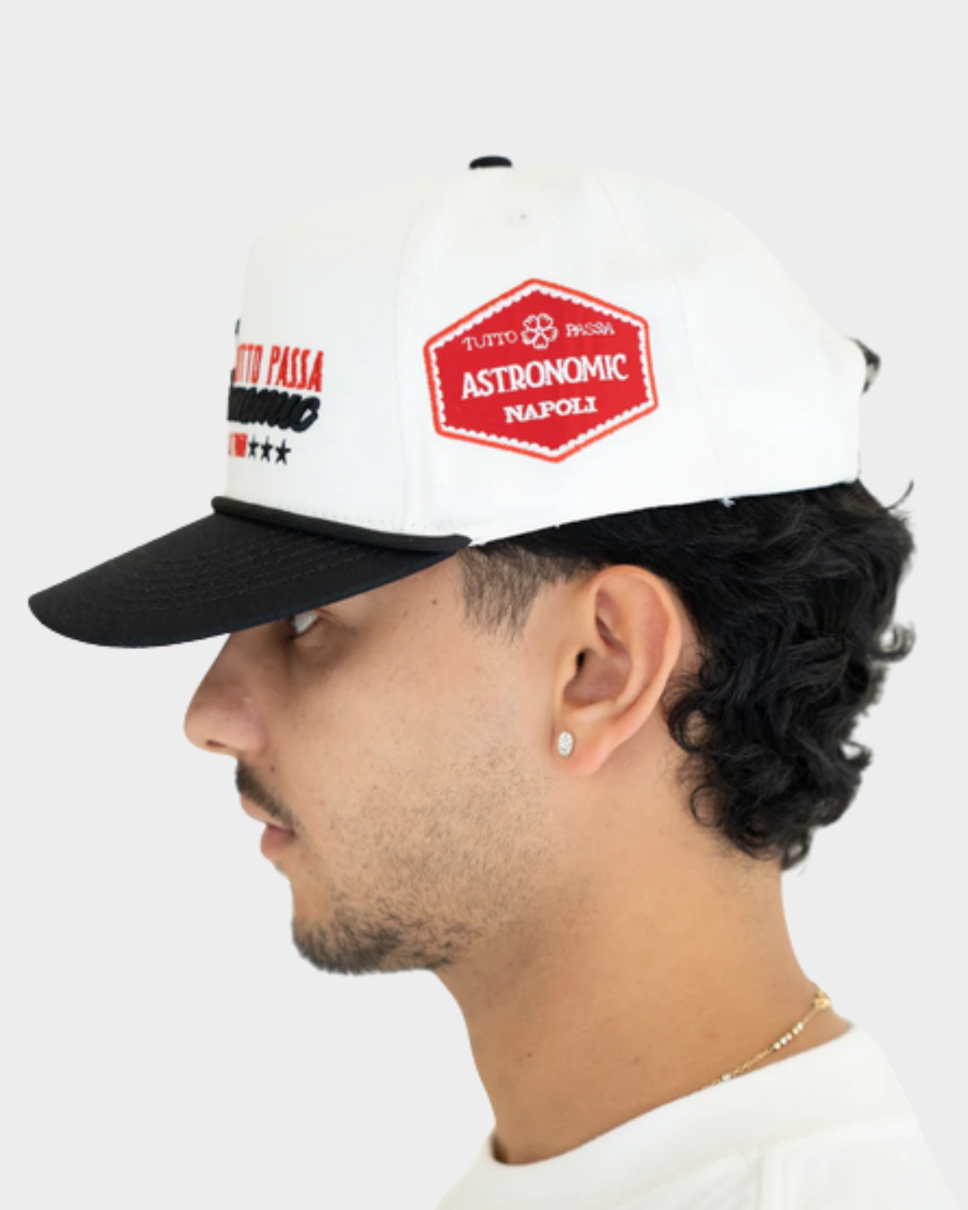 GORRA TUTTO PASSA - CREMA Y NEGRO