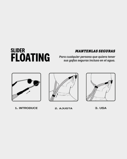 CUELGA GAFAS FLOATING NEÓN BLUE