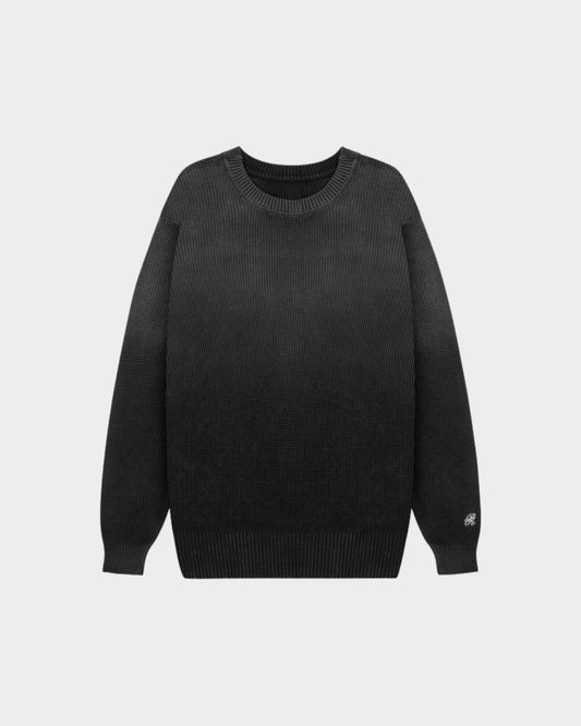 DOPAMINE BLACK KNIT CREWNECK