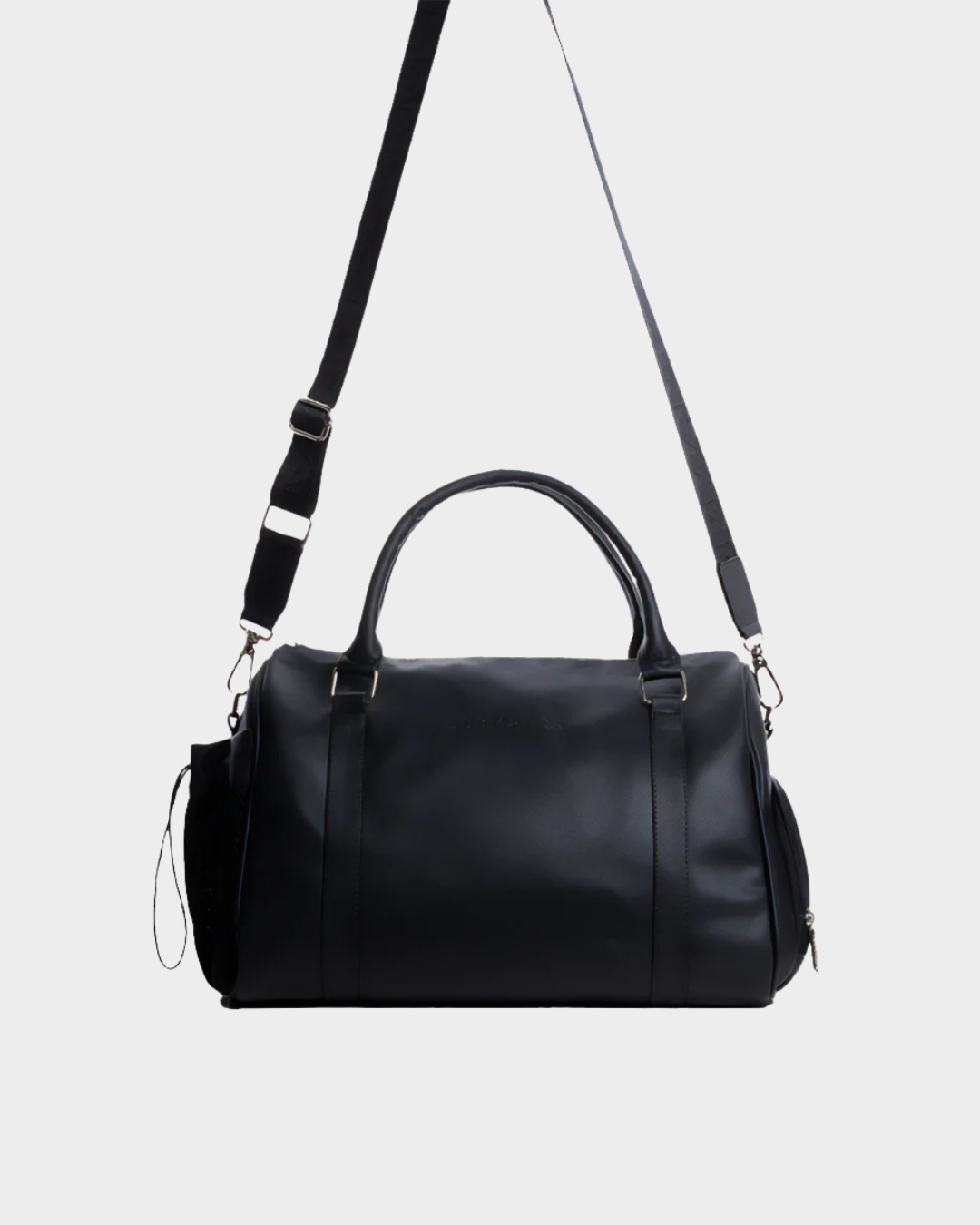 BLACK MINI DUFFEL BAG