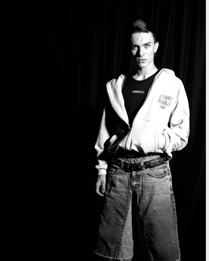 DEF SINNERS GRAY HOODIE