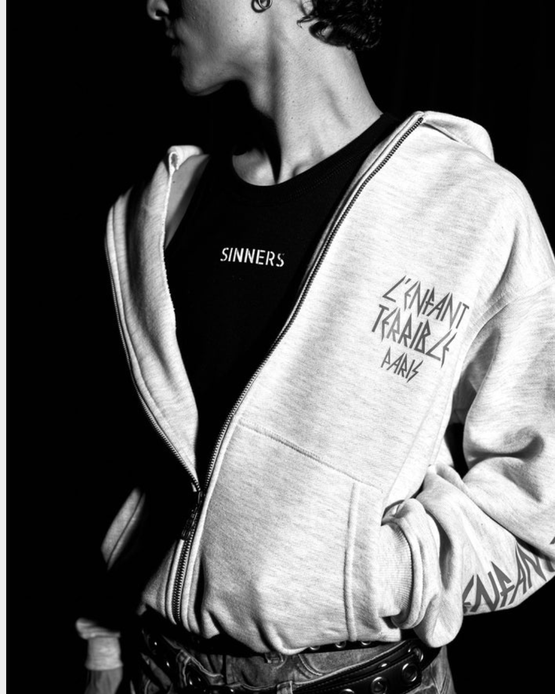 DEF SINNERS GRAY HOODIE