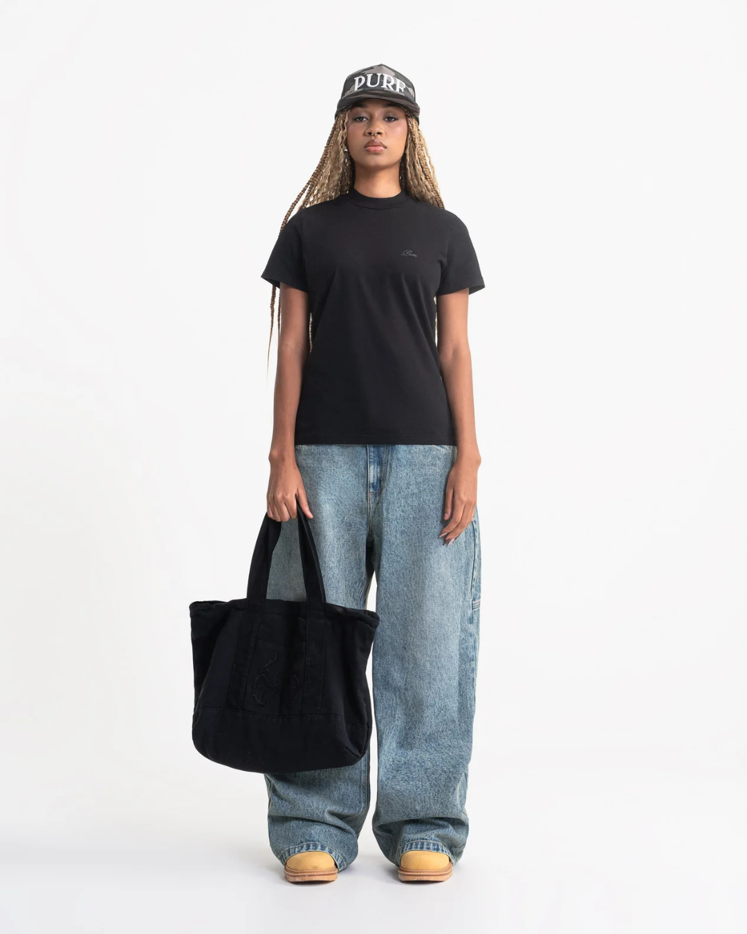 RUSTIC WOMEN BLACK T-SHIRT