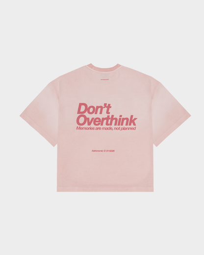 CAMISETA DON'T OVERTHINK - ROSA