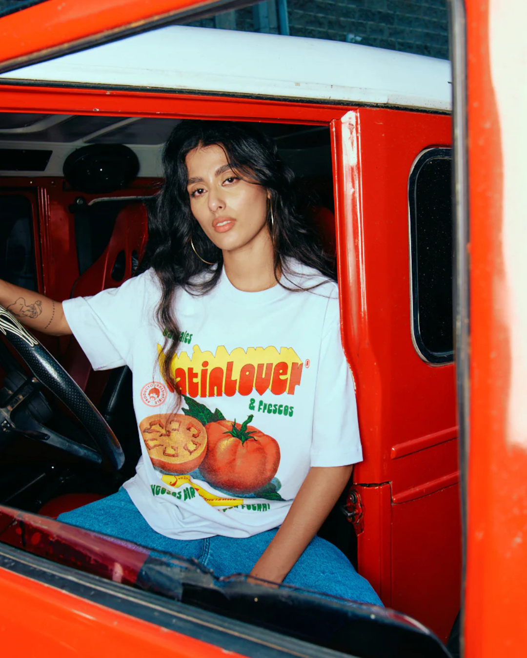 CAMISETA CASUALES Y FRESCOS BLANCO OVERSIZED