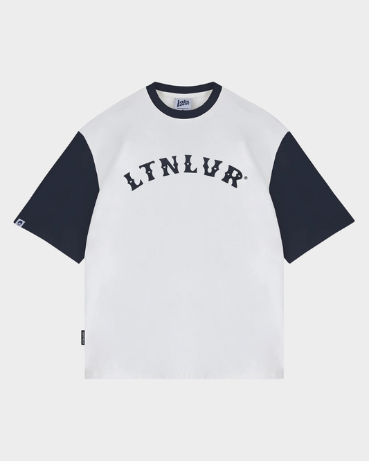 CAMISETA LTN LVR CREMA AZUL