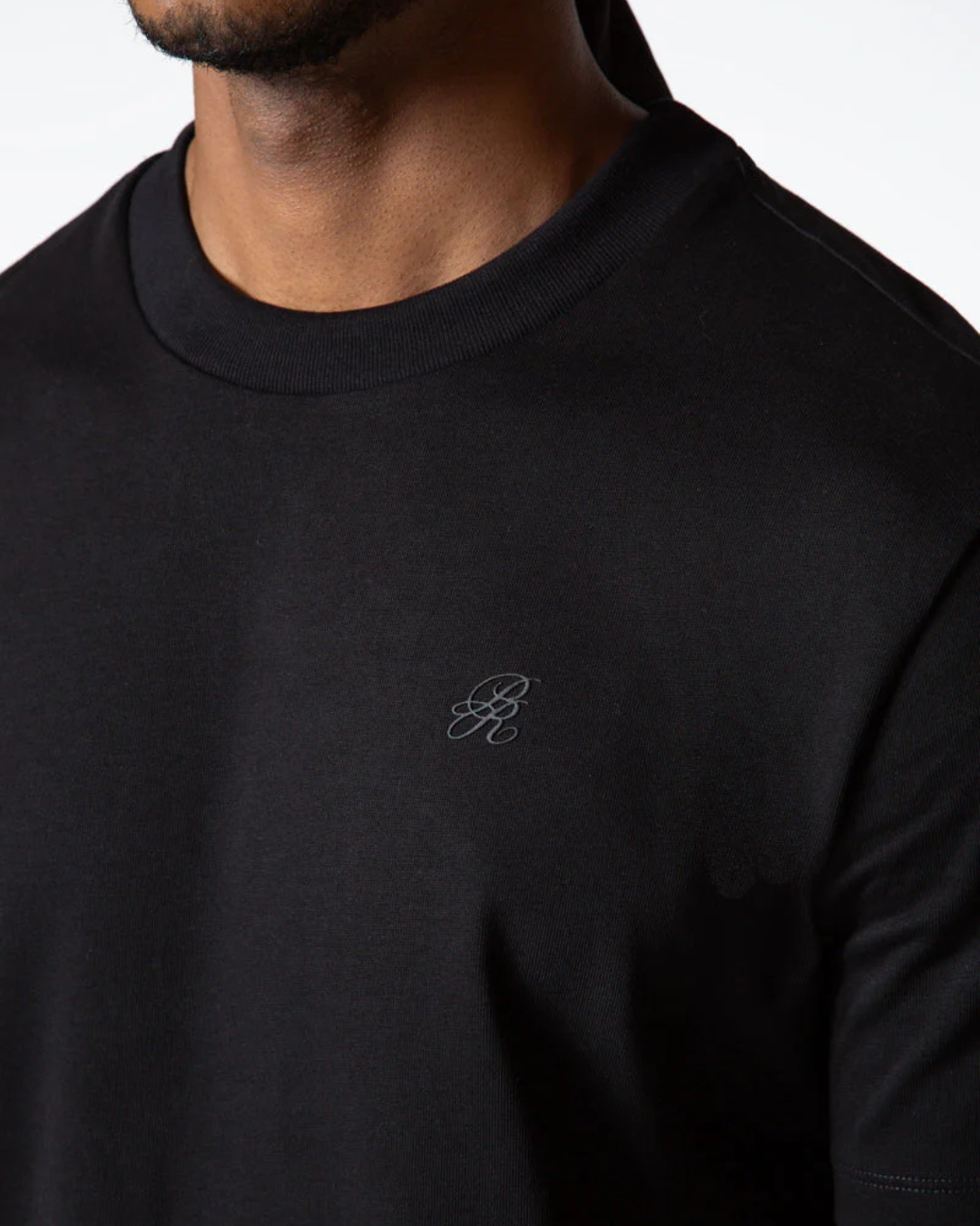 DOPAMINE BLACK SLIM T-SHIRT