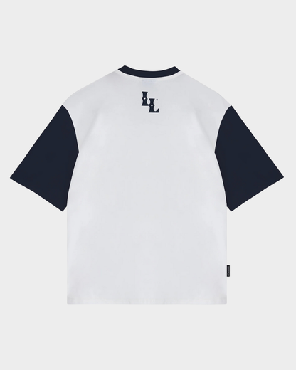 CAMISETA LTN LVR CREMA AZUL