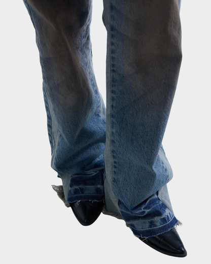 DIRTY FLARED JEANS