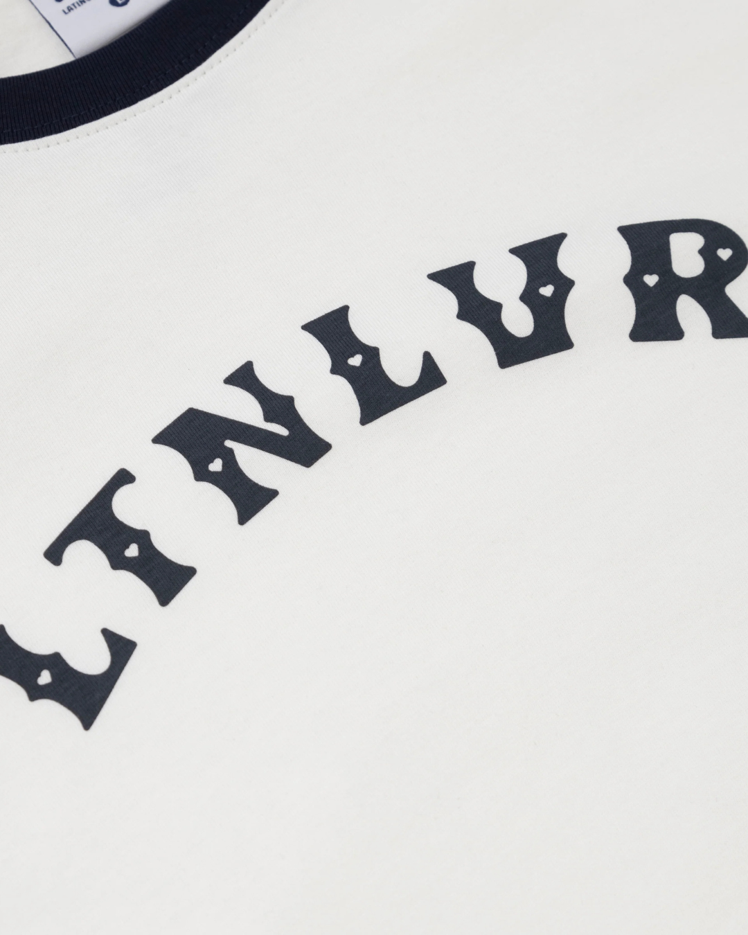 CAMISETA LTN LVR CREMA AZUL