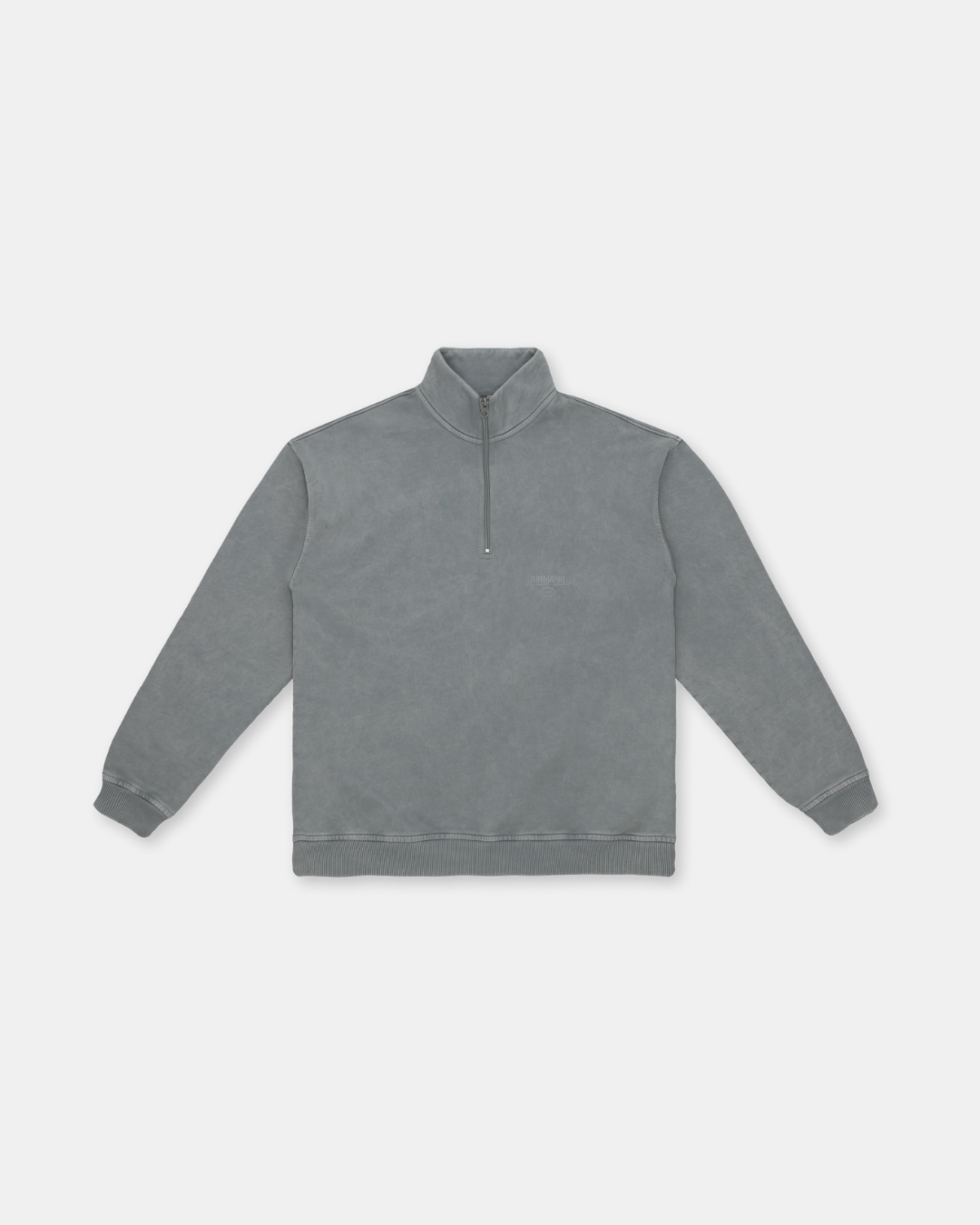 COLD GRAY ZIPPER SWEATER