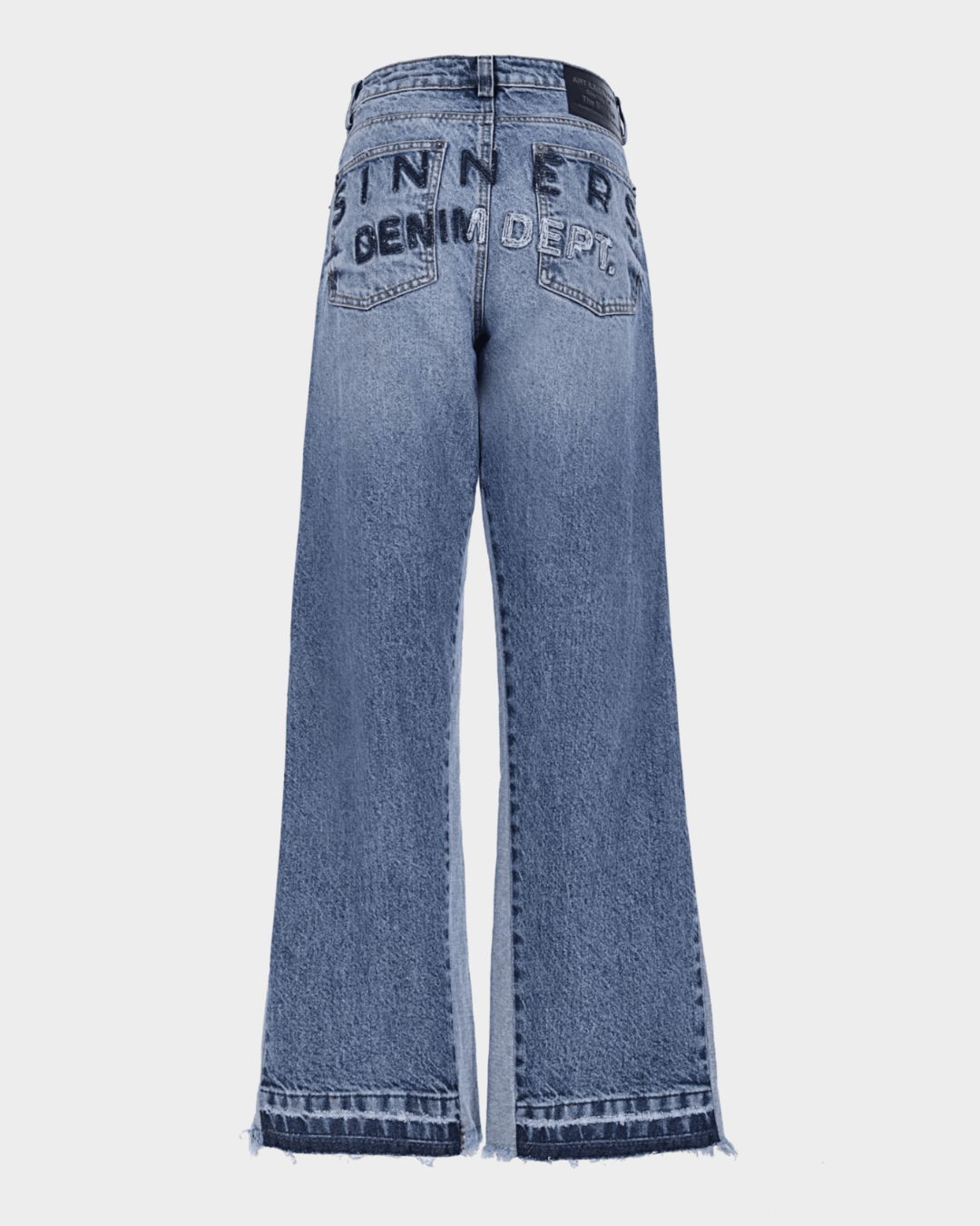 EMBROIDERED FLARED JEANS