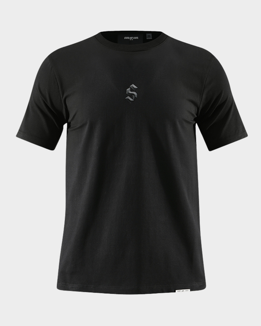 REGULAR FIT CREW NECK T-SHIRT BLACK