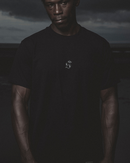 REGULAR FIT CREW NECK T-SHIRT BLACK