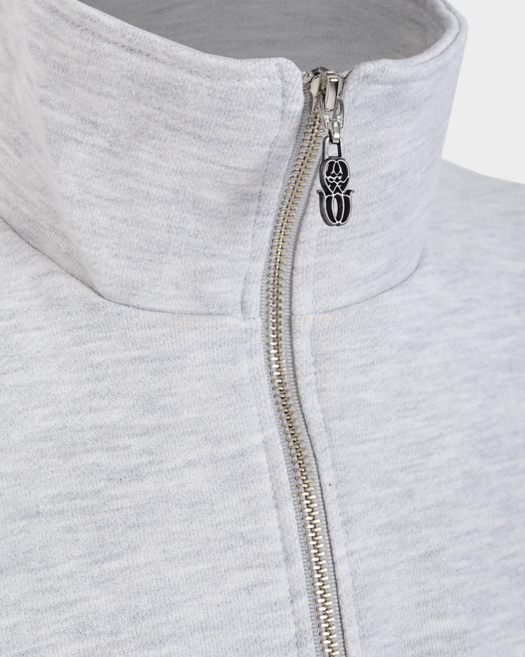 MONOGRAM HALF ZIP JASPE SWEATER
