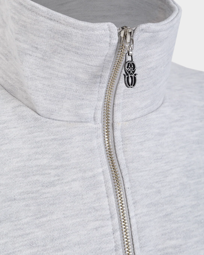 MONOGRAM HALF ZIP JASPE SWEATER