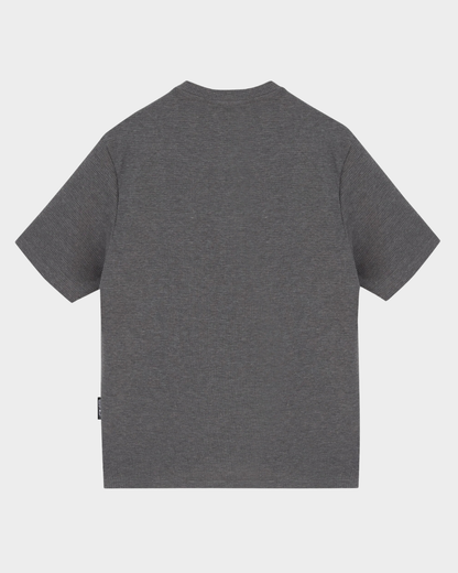 CAMISETA WAFFLE KNIT GRIS