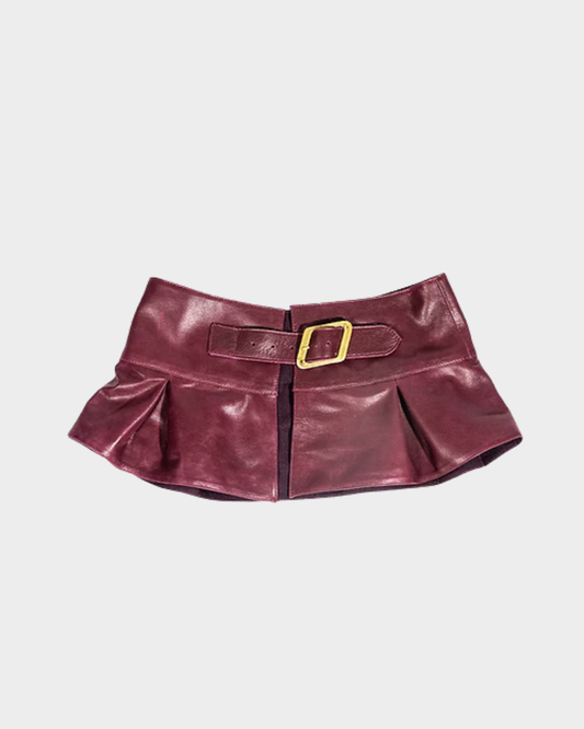 MICRO SKIRT BURGUNDY