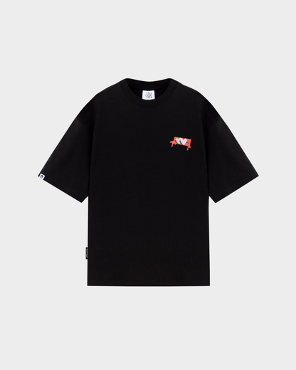 CAMISETA ASI ME SIENTO CONTIGO NEGRA