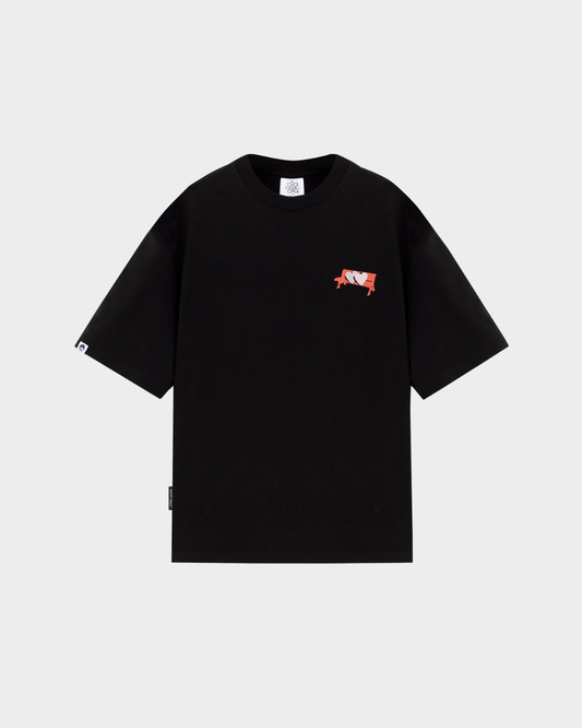 CAMISETA ASI ME SIENTO CONTIGO NEGRA