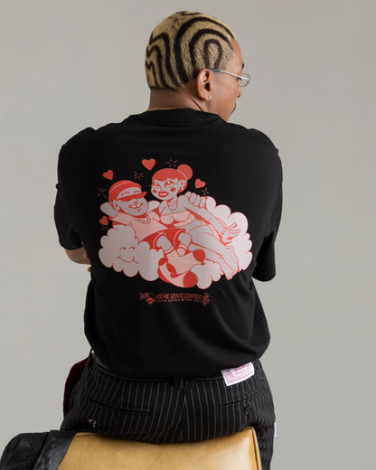 CAMISETA ASI ME SIENTO CONTIGO NEGRA