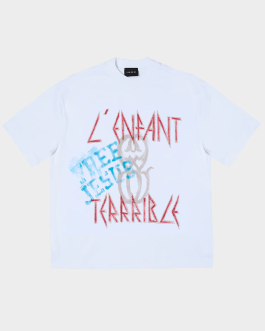 L'ENFANT MONOGRAM WHITE T-SHIRT