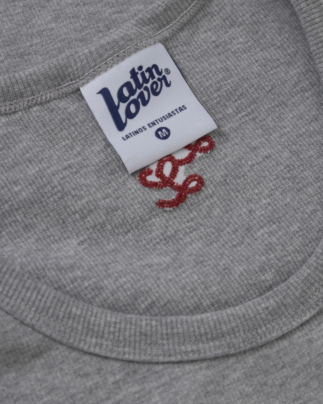 TANK TOP LL BORDADO GRIS JASPE
