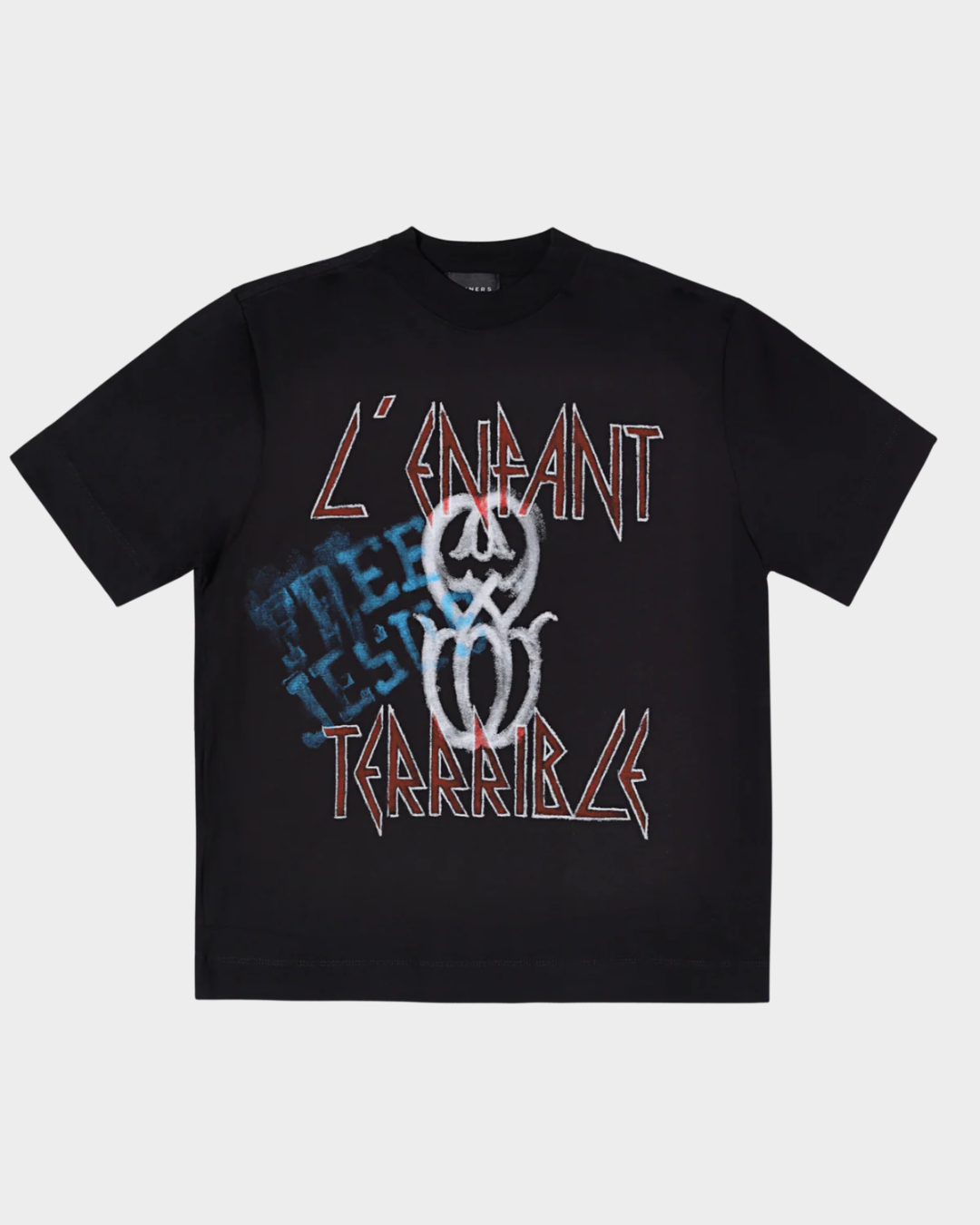 L'ENFANT MONOGRAM BLACK T-SHIRT