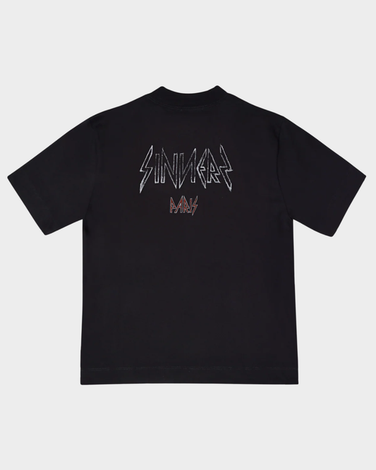 L'ENFANT MONOGRAM BLACK T-SHIRT