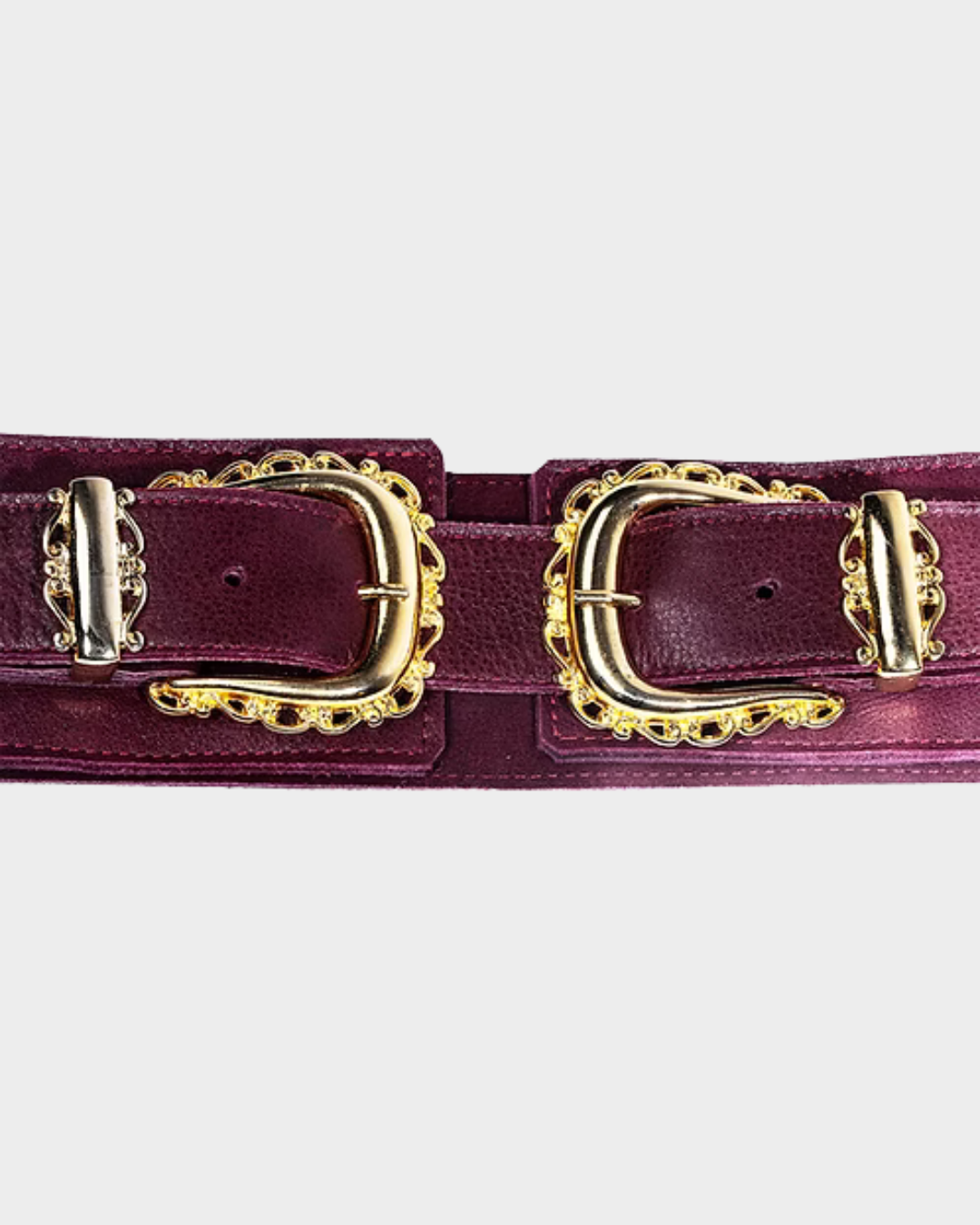 CINTURON DOBLE BURGUNDY