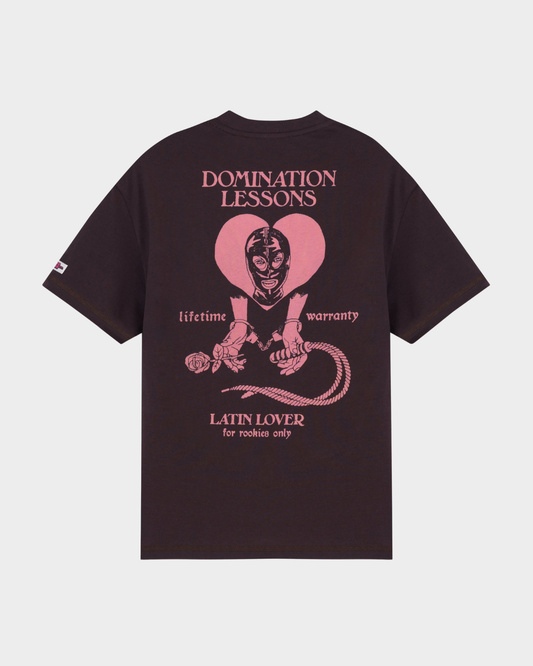 CAMISETA DOMINATION LESSONS CHOCOLATE OVERSIZED