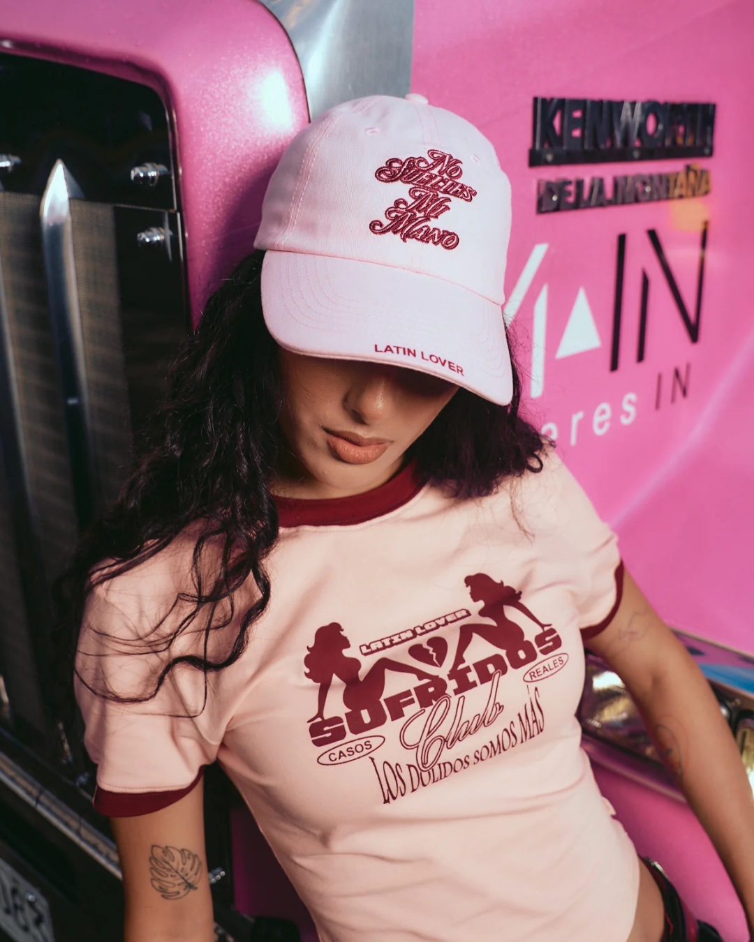 GORRA NO SUELTES MI MANO ROSADO