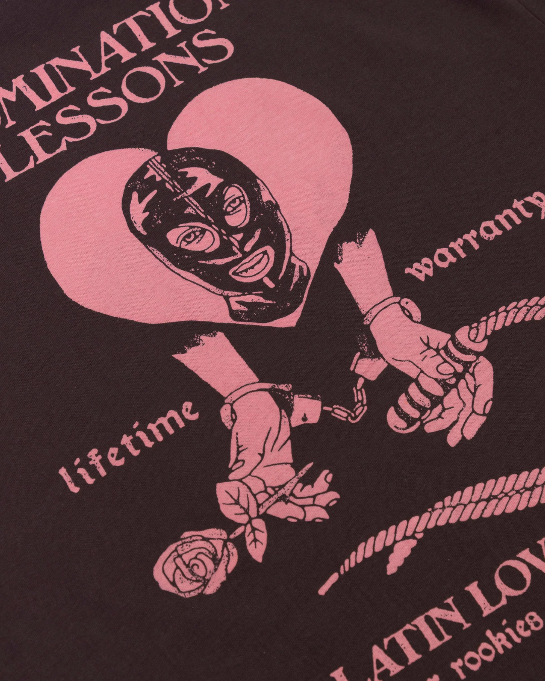 CAMISETA DOMINATION LESSONS CHOCOLATE OVERSIZED
