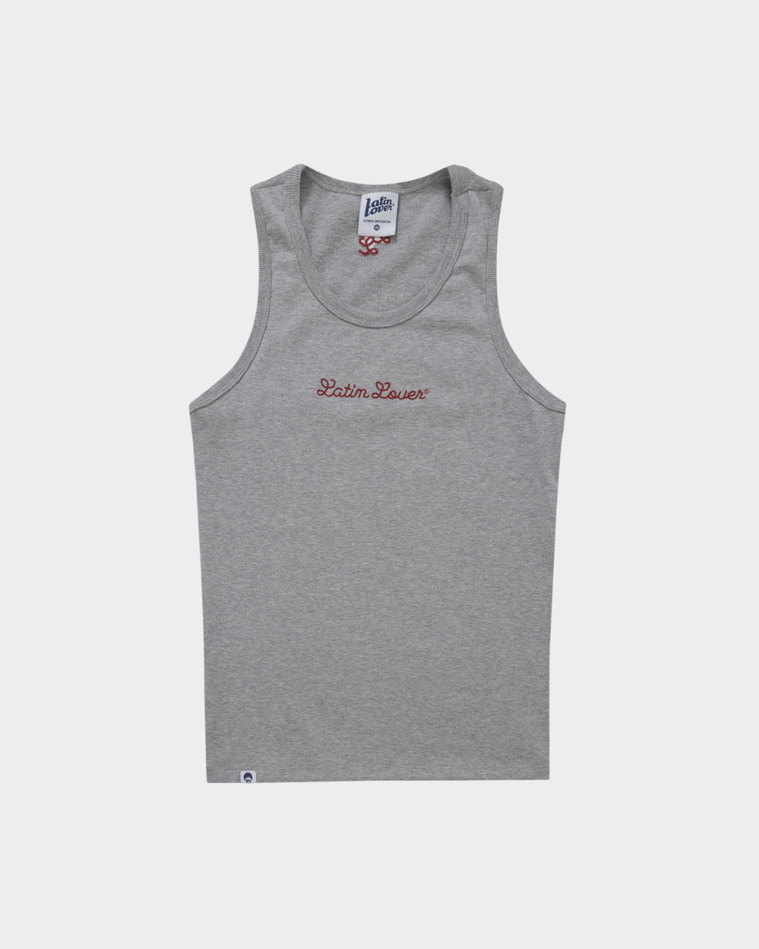 TANK TOP LL BORDADO GRIS JASPE