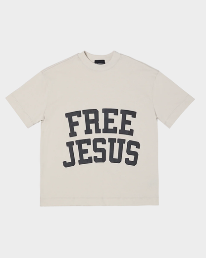 FREE JESUS OLIVE T-SHIRT