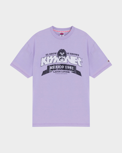 CAMISETA KISS LOVER LILA OVERSIZED