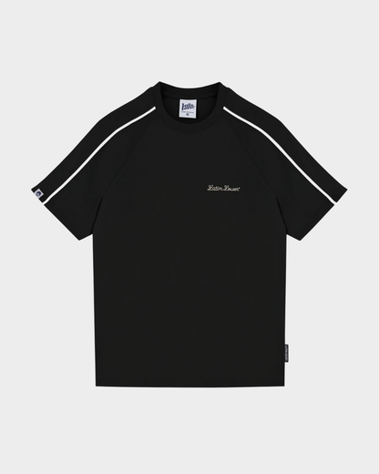 CAMISETA LL SESGOS NEGRO BLANCO