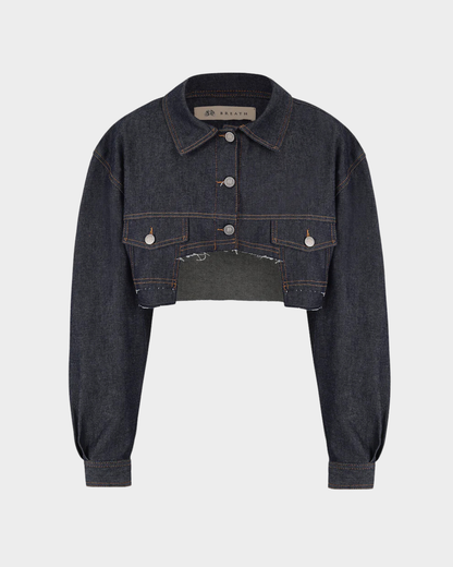 JACKET CALLEMUGRECROP INDIGO