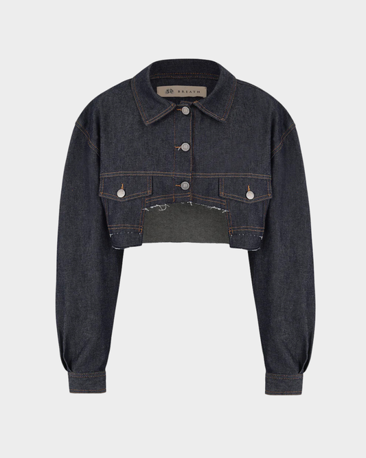 JACKET CALLEMUGRECROP INDIGO