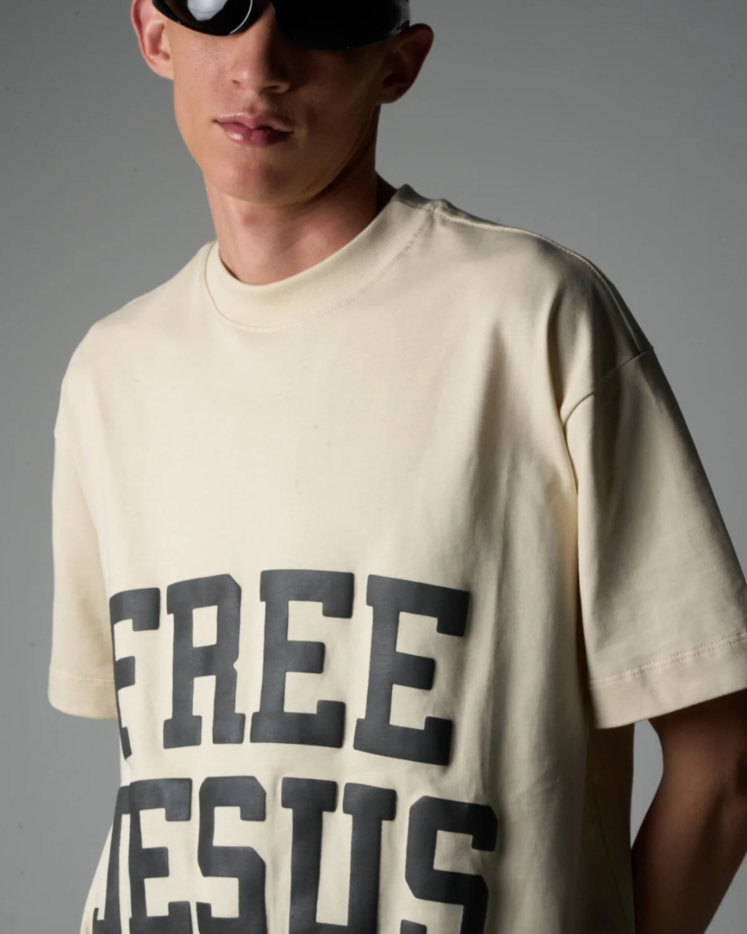 FREE JESUS OLIVE T-SHIRT