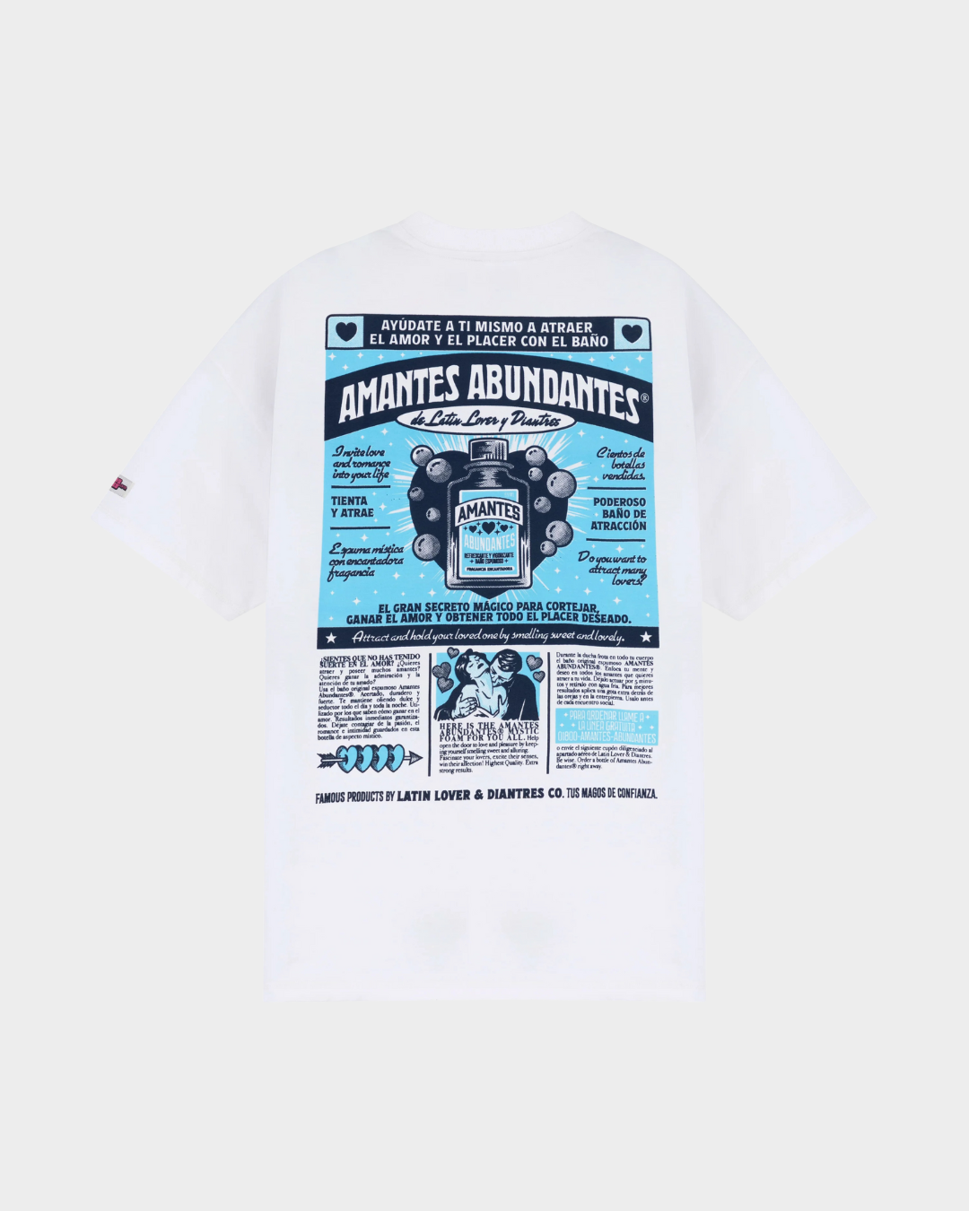 CAMISETA AMANTES ABUNDANTES CREMA OVERSIZED