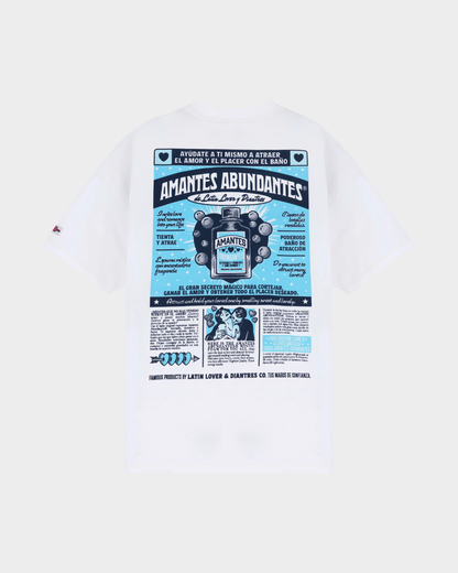 CAMISETA AMANTES ABUNDANTES CREMA OVERSIZED